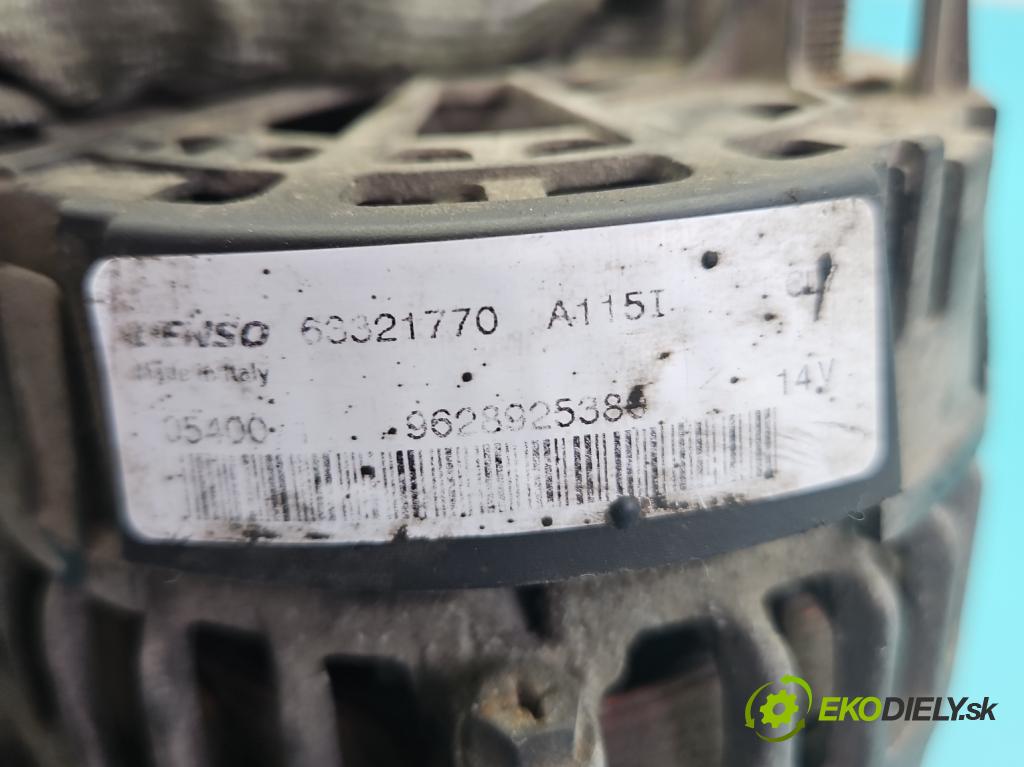 Citroen Saxo 1.1 8V 60 HP manual 44.1 kW 1124 cm3 5- Alternator 9628925380 (Alternátor)
