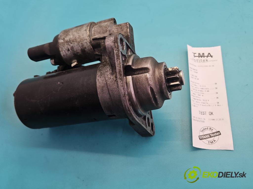 Audi A3 8P 2003-2012 1.9 tdi 105 hp manual 77 kW 1896 cm3 3- startér: 02Z911023F (Startér)