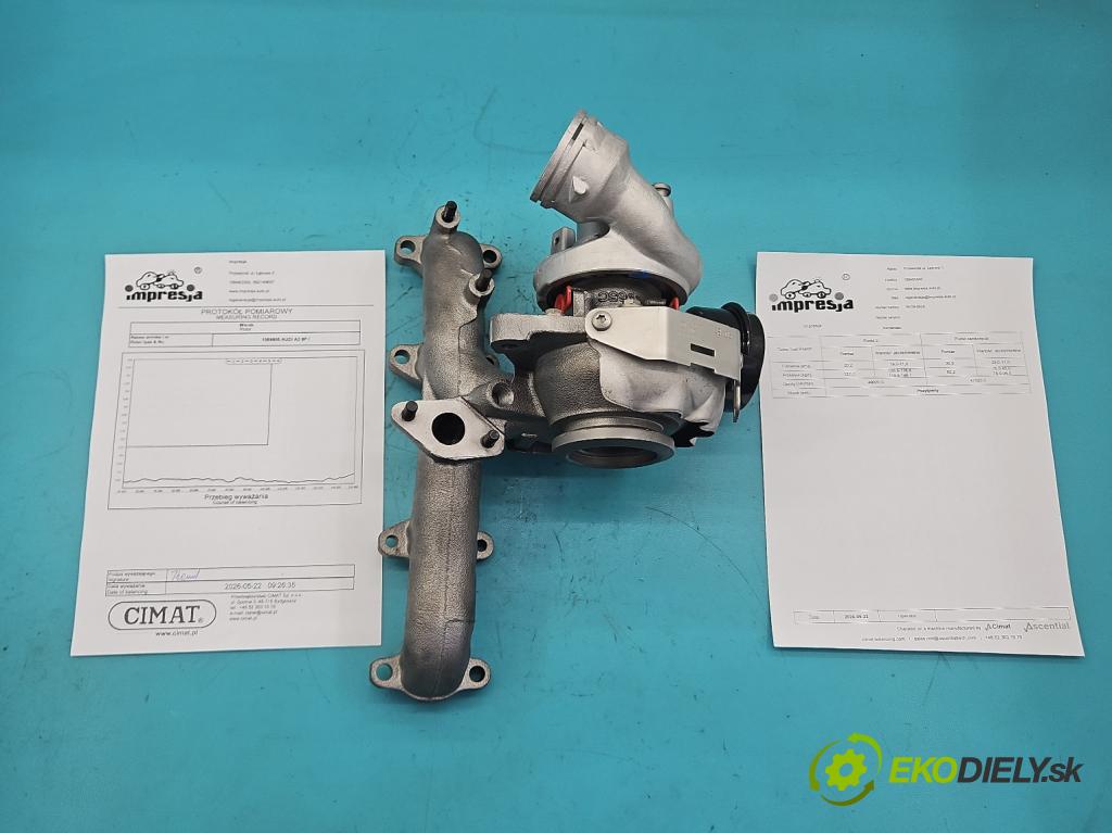Audi A3 8P 2003-2012 1.9 tdi 105 HP manual 77 kW 1896 cm3 3- turbodúchadlo, turbo repasovaná BV39-0029