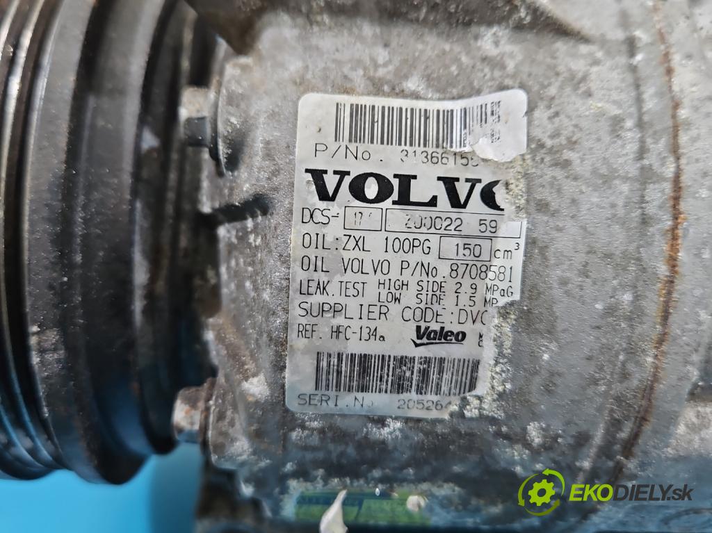 Volvo S60 II 2010-2018 2.5 T5 250 hp automatic 184 kW 2497 cm3 4- Kompresor: klíma 31366156 (Kompresor klimatizace)