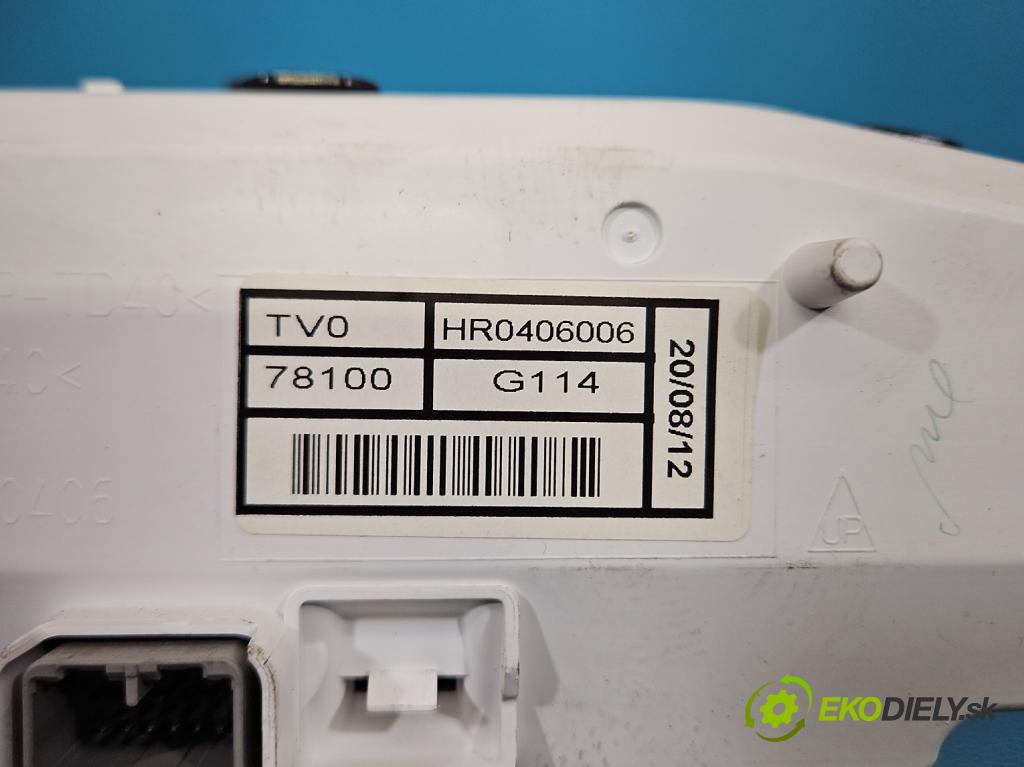 Honda Civic IX 2011-2017 1.8 16V 141 HP manual 104 kW 1798 cm3 5- prístrojovka/ budíky HR0406006 (Prístrojová doska)