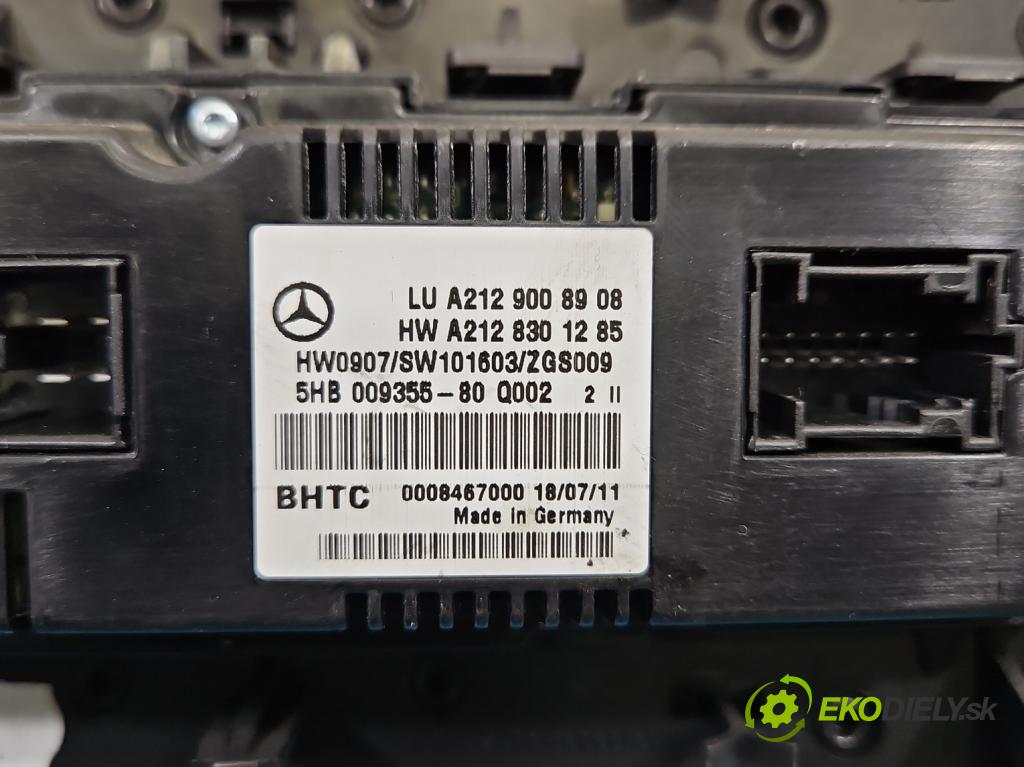 Mercedes E W212 2009-2016 2.2 CDI 136 HP automatic 100 kW 2143 cm3 4- panel kúrenia A2129008908