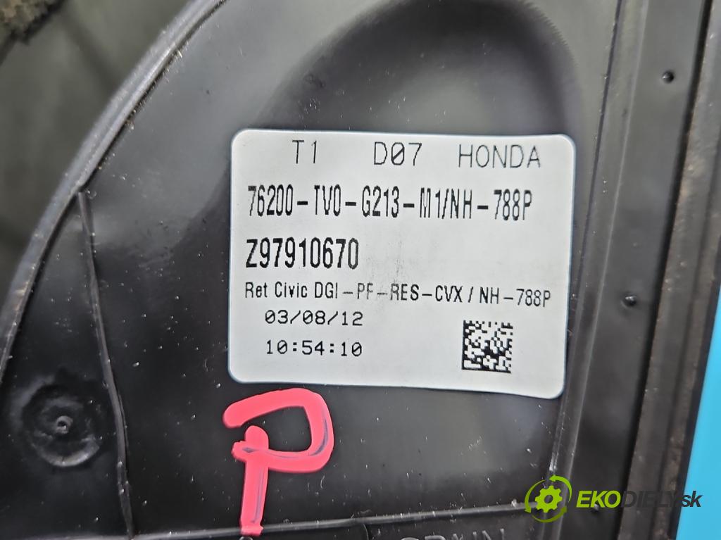 Honda Civic IX 2011-2017 1.8 16V 141 HP manual 104 kW 1798 cm3 5- zrkadlo pravé 76200-TV0-G213-M1 (Kľučka dverí ostatné)