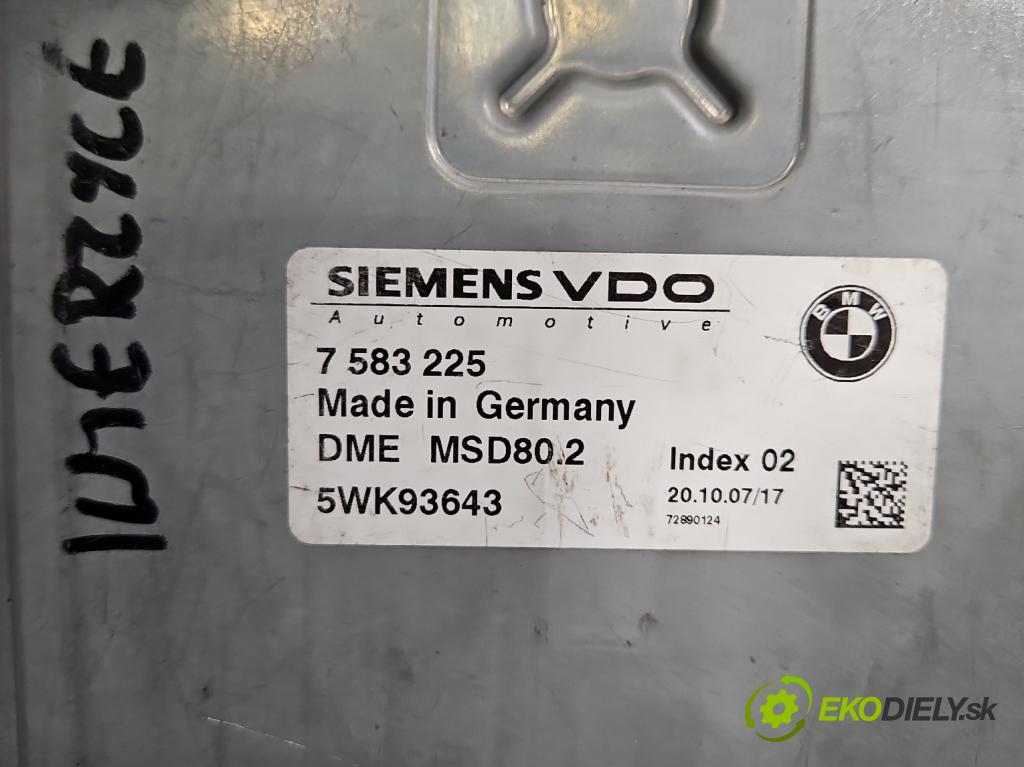 Bmw 1 E87 2004-2011 2.0 16V N43: B20 143 HP manual 105 kW 1995 cm3 5- riadiaca jednotka motora 7583225