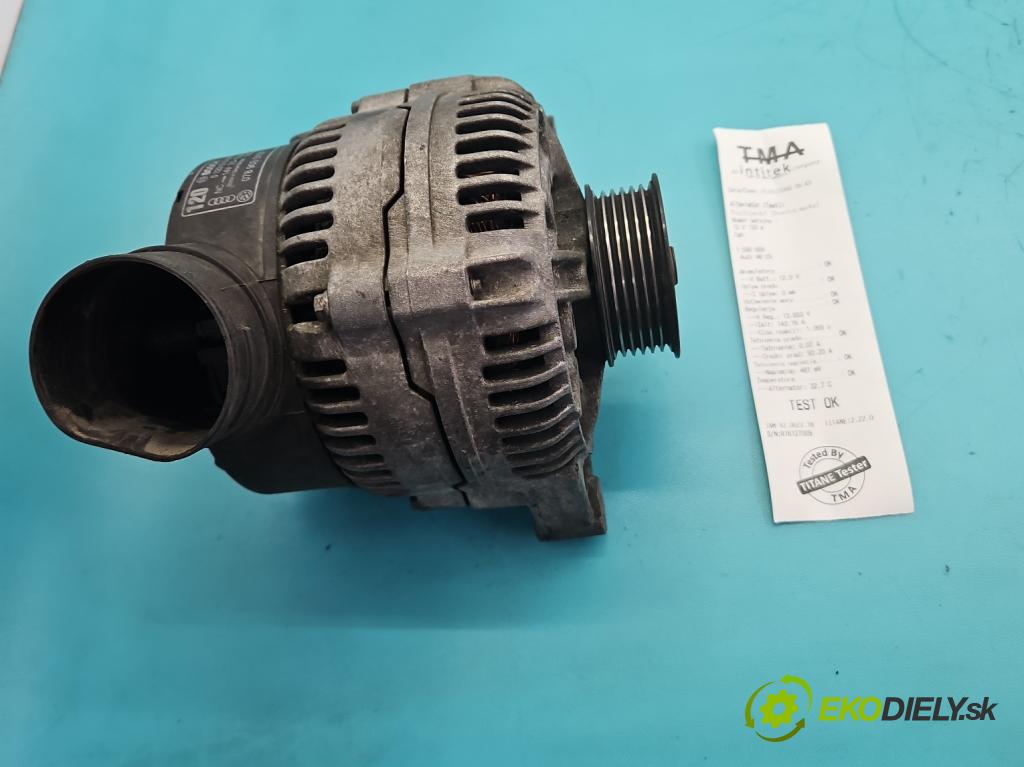 Audi A6 C5 1997-2004 2.4 V6 165 hp manual 121 kW 2393 cm3 4- Alternator 078903015F (Alternátor)