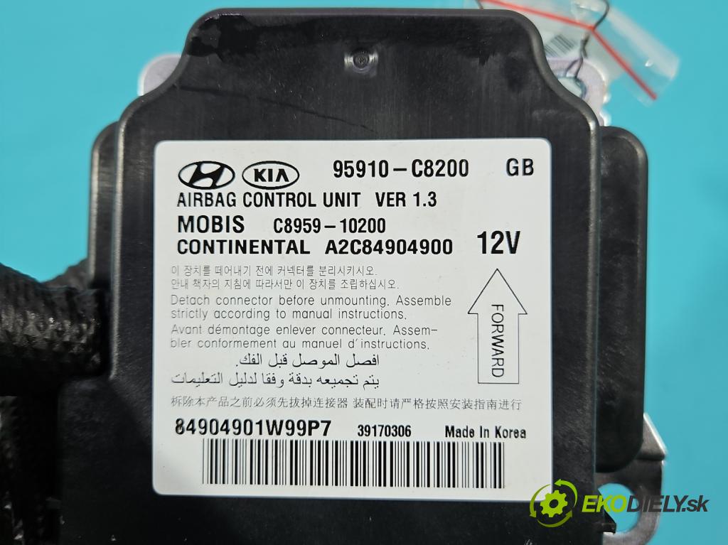 Hyundai i20 II 2014 -2020 1.2 16V 84KM manual 61.8 kW 1248 cm3 5- riadiaca jednotka vankúše: 95910-C8200