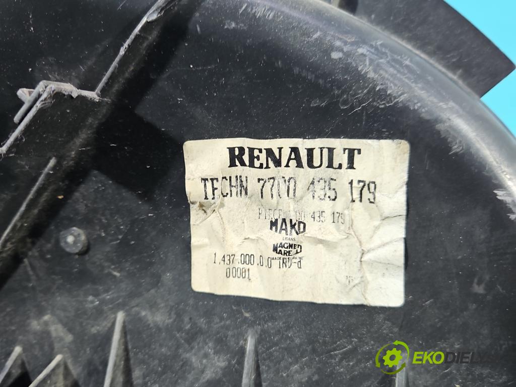 Renault Thalia I 1998-2009 1.4 16V 98 HP manual 72 kW 1390 cm3 4- ventilátor vzduchu 7700435179