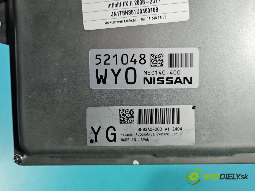 Infiniti FX II 2008-2017 5.0 V8 automatic 287 kW 5026 cm3 5- riadiaca jednotka motora MEC140-400