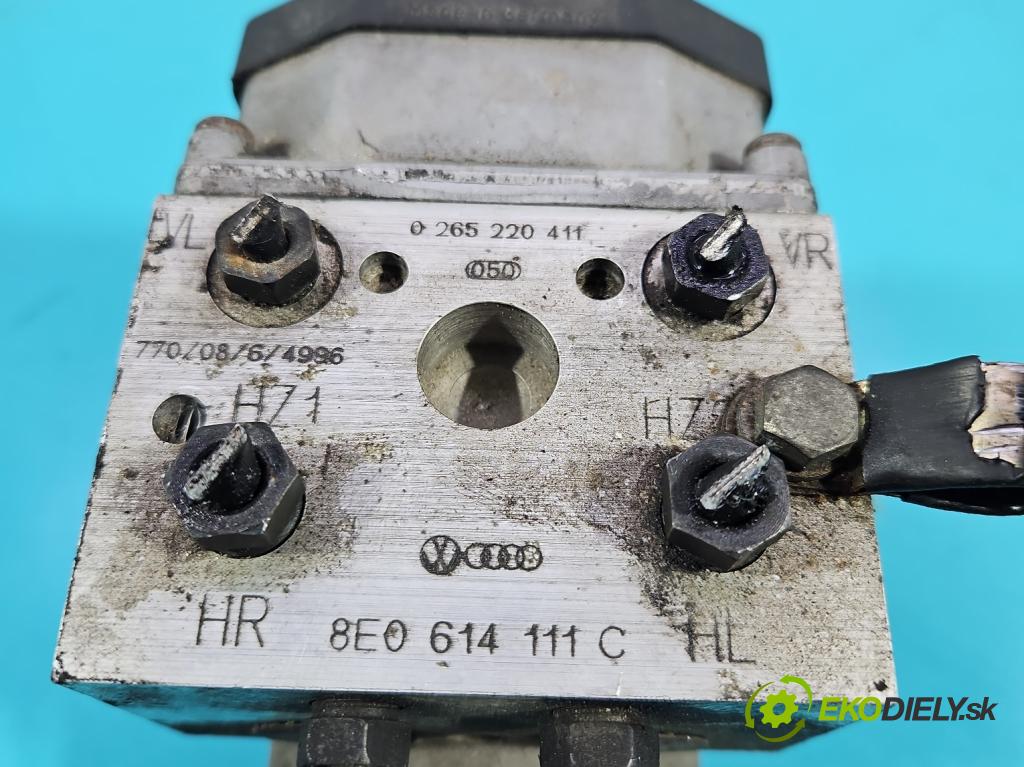 Audi A6 C5 1997-2004 2.4 V6 165 HP manual 121 kW 2393 cm3 4- čerpadlo abs 0265220411 (Pumpa ABS)