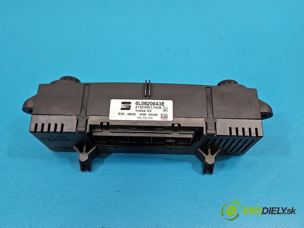 Seat Ibiza III 6L 2002-2008 1.4 16V 86 HP manual 63 kW 1390 cm3 5- panel kúrenia 6L0820043E