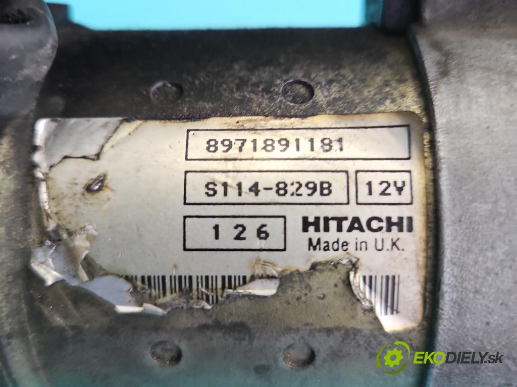 Opel Astra II 1998-2009 1.7 dti 75 HP manual 55 kW 1686 cm3 5- štartér 8971891181 (Štartér)