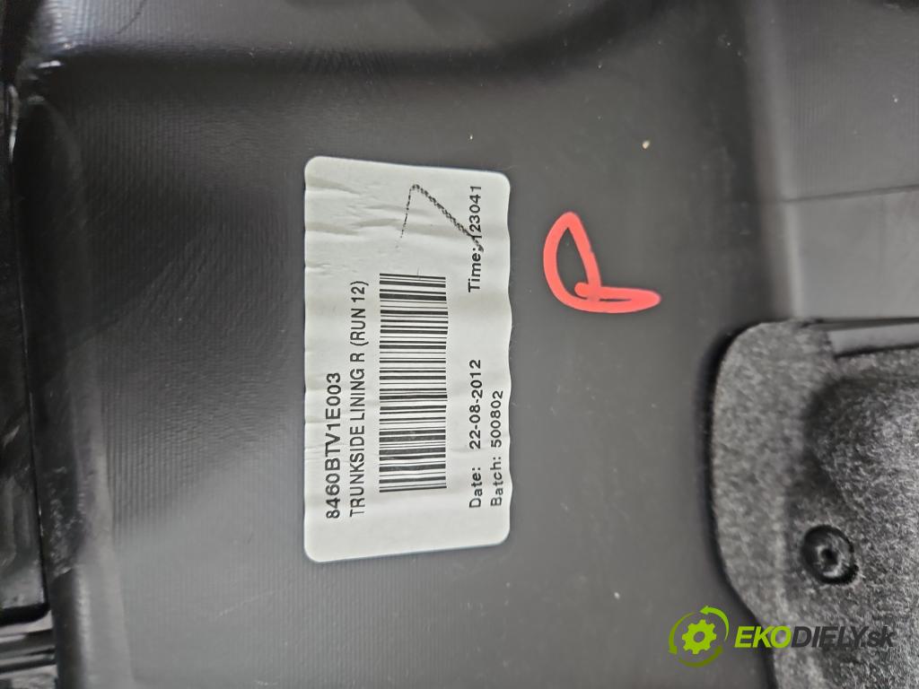 Honda Civic IX 2011-2017 1.8 16V 141 hp manual 104 kW 1798 cm3 5- Tapacír: kufra: pravé 8460BTV1E003