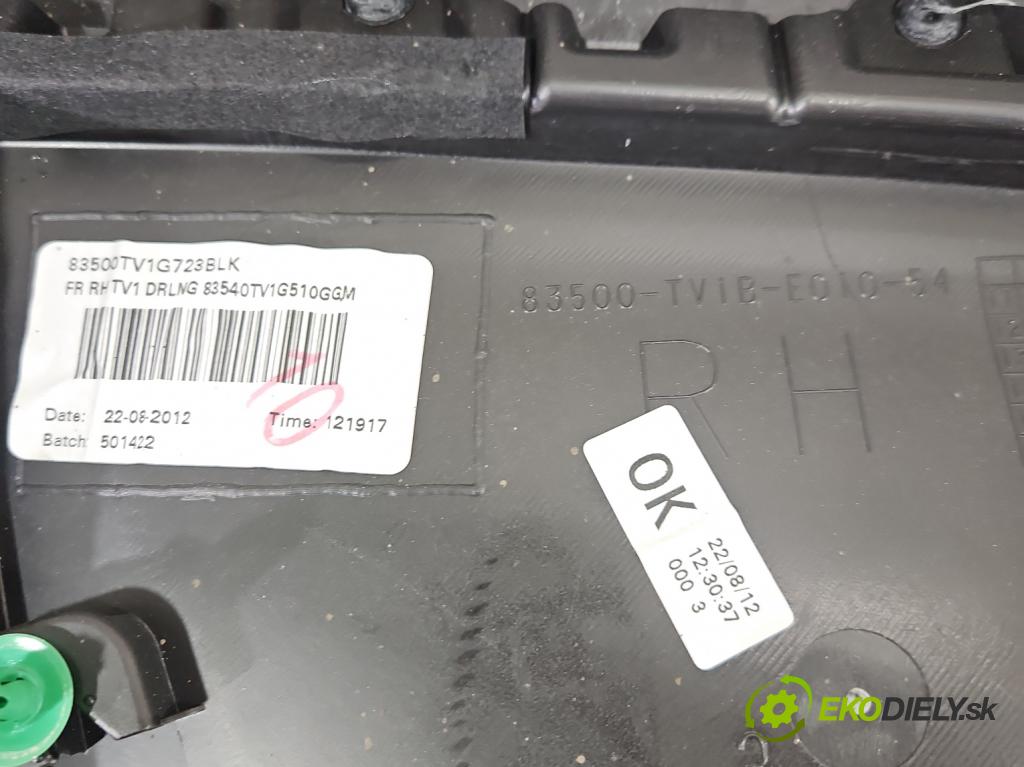 Honda Civic IX 2011-2017 1.8 16V 141 HP manual 104 kW 1798 cm3 5- Čalounictví: dvere predné pravé 83500-TV1-E010-56