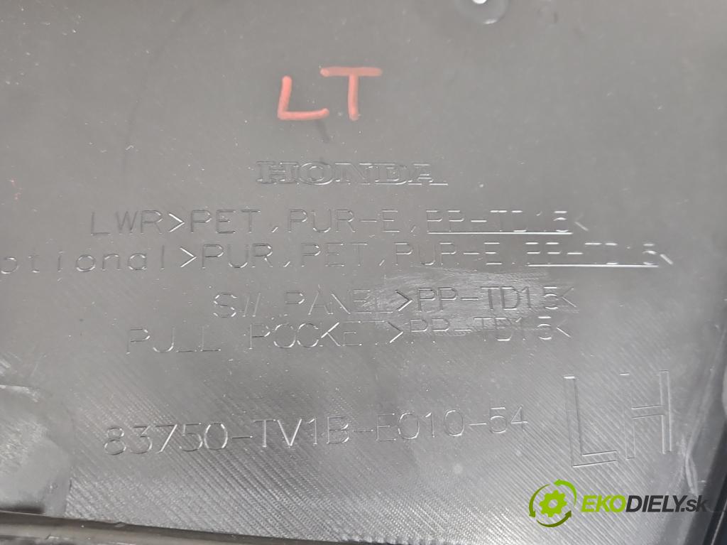 Honda Civic IX 2011-2017 1.8 16V 141 HP manual 104 kW 1798 cm3 5- Čalounictví: dvere zadné ľavé 83750TV1E416BLK