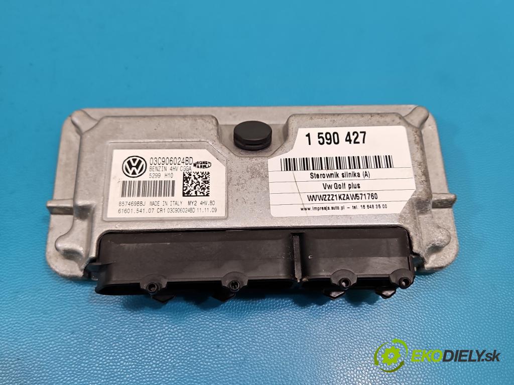 Vw Golf plus 1.4 16V 80 HP manual 59 kW 1390 cm3 5- riadiaca jednotka motora 03C906024BD