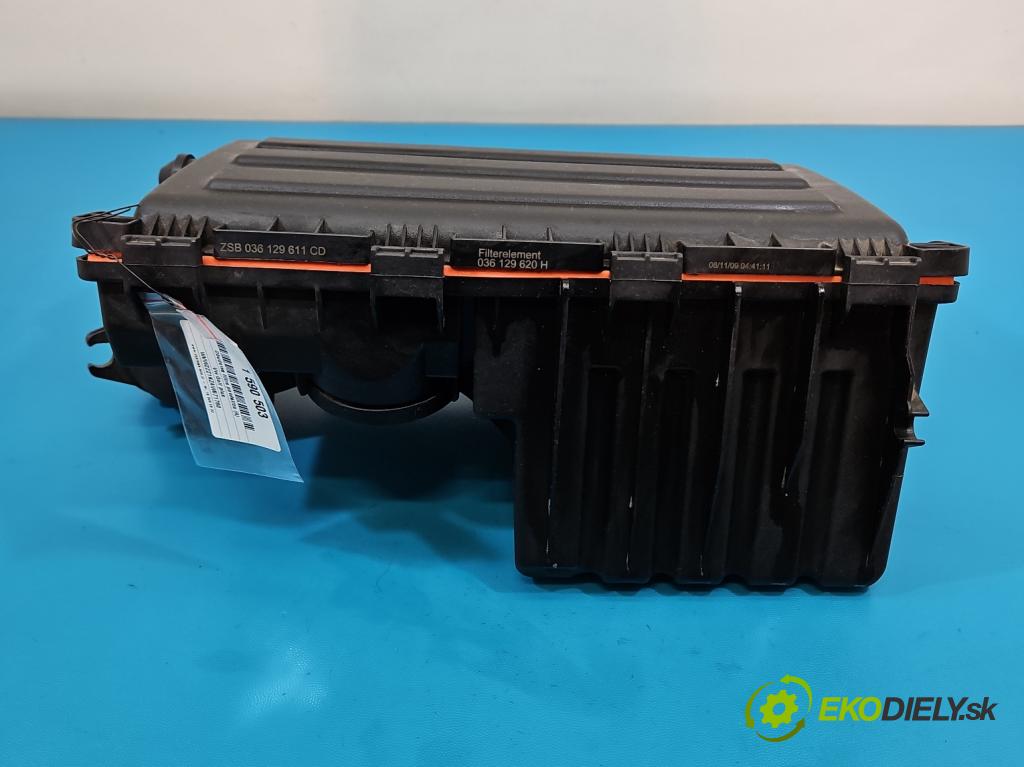 Vw Golf plus 1.4 16V 80 hp manual 59 kW 1390 cm3 5- obal filtra vzduchu 036129611CD (Kryt vzduchového filtru)