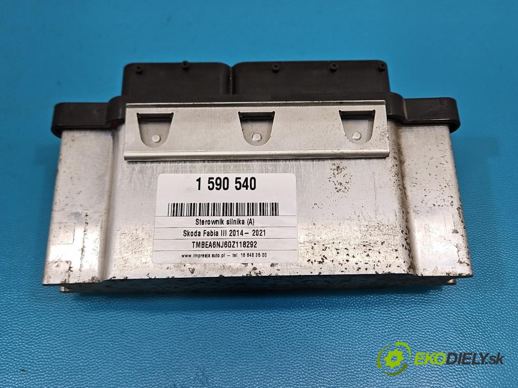 Skoda Fabia III 2014-2021 1.0 MPI 60 HP manual 44 kW 999 cm3 5- riadiaca jednotka motora 04E907309CB