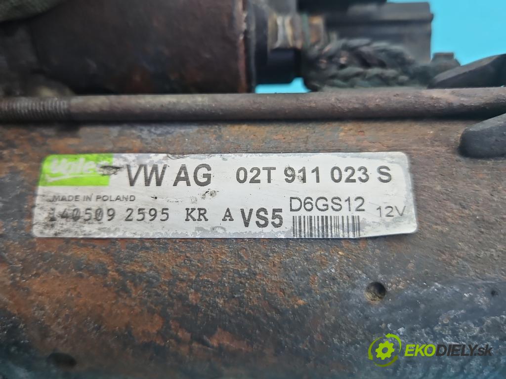 Seat Ibiza III 6L 2002-2008 1.4 16V 86 HP manual 63 kW 1390 cm3 5- štartér 02T911023S (Štartér)