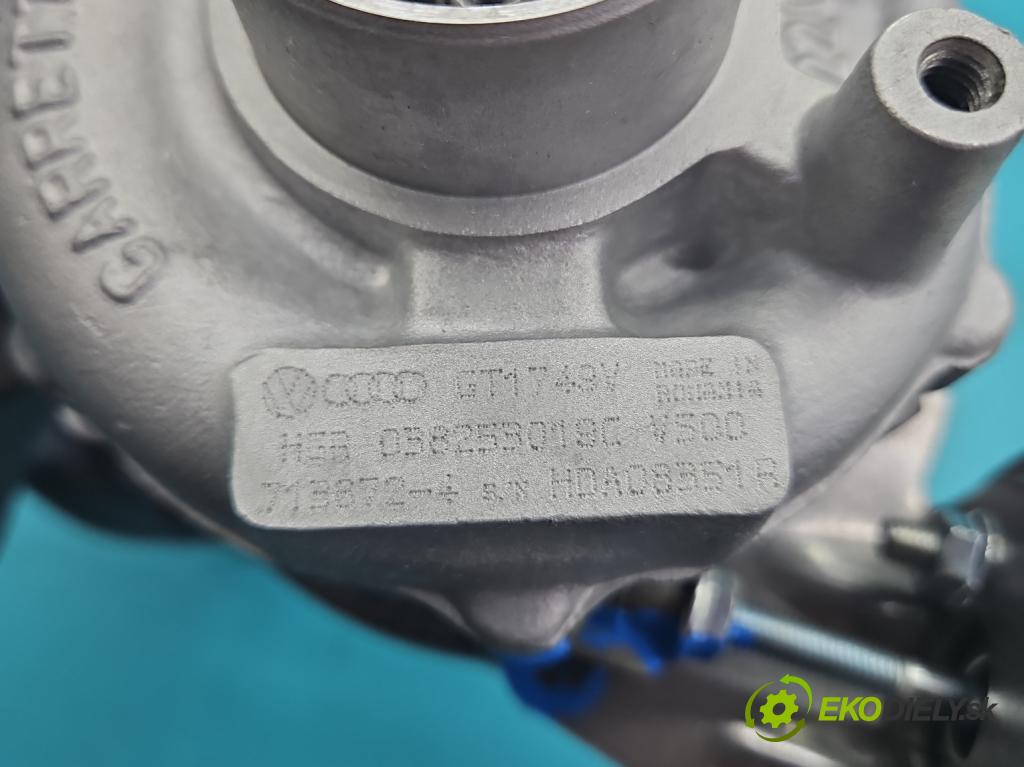 Vw Golf IV 1997-2003 1.9 tdi 116 HP manual 85 kW 1896 cm3 5- turbodúchadlo, turbo repasovaná 713672-4