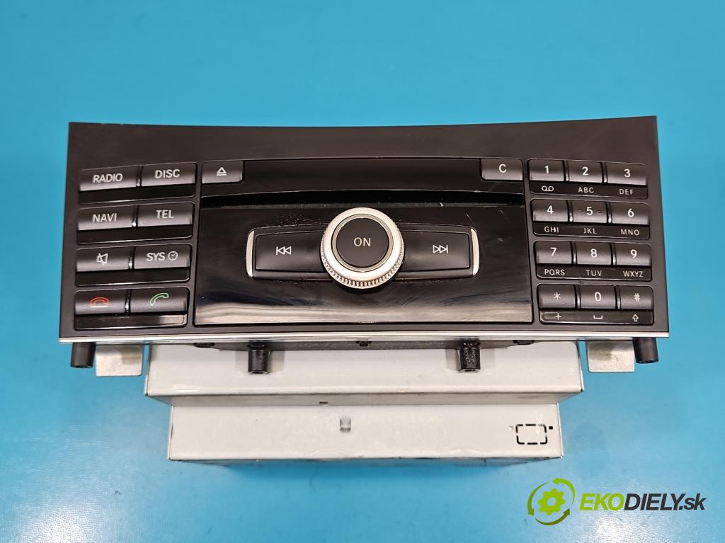 Mercedes E W212 2009-2016 2.2 CDI 136 HP automatic 100 kW 2143 cm3 4- Radio originál A2129005212