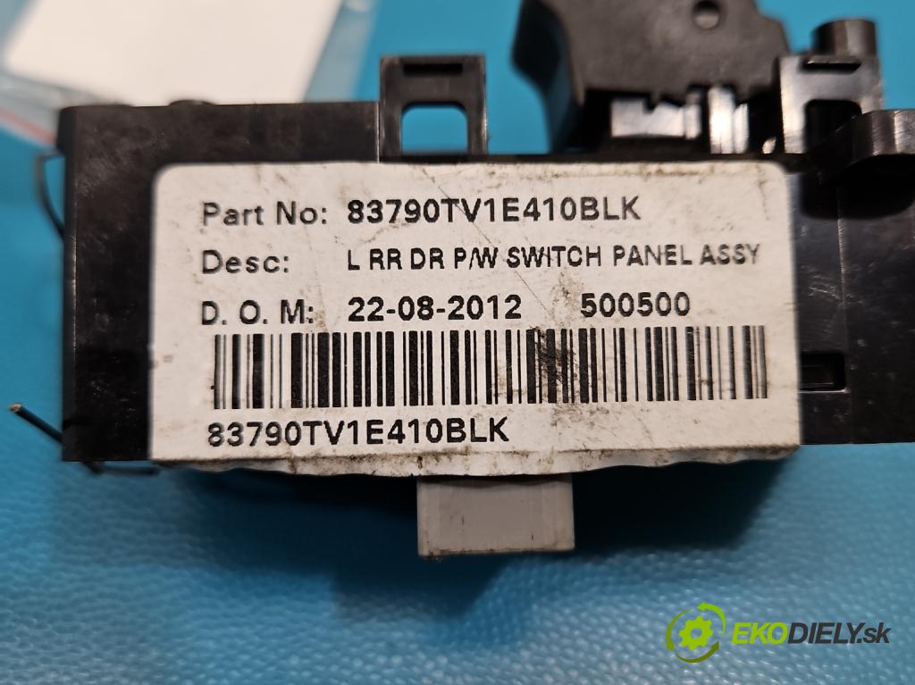 Honda Civic IX 2011-2017 1.8 16V 141 HP manual 104 kW 1798 cm3 5- prepínač okien spätných zrkadiel 83790TV1E410BLK