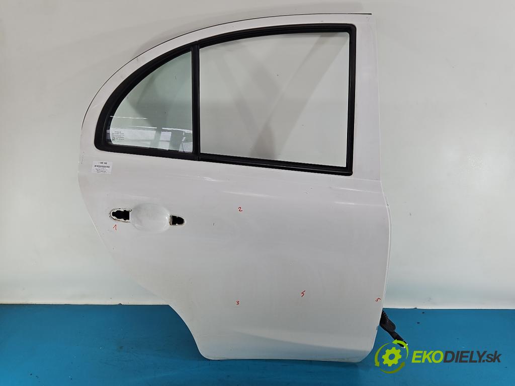 Nissan Micra K13 2010-2017 1.2 12V 80 HP manual 59 kW 1198 cm3 5- dvere zadné pravé  (Kľučka dverí ostatné)