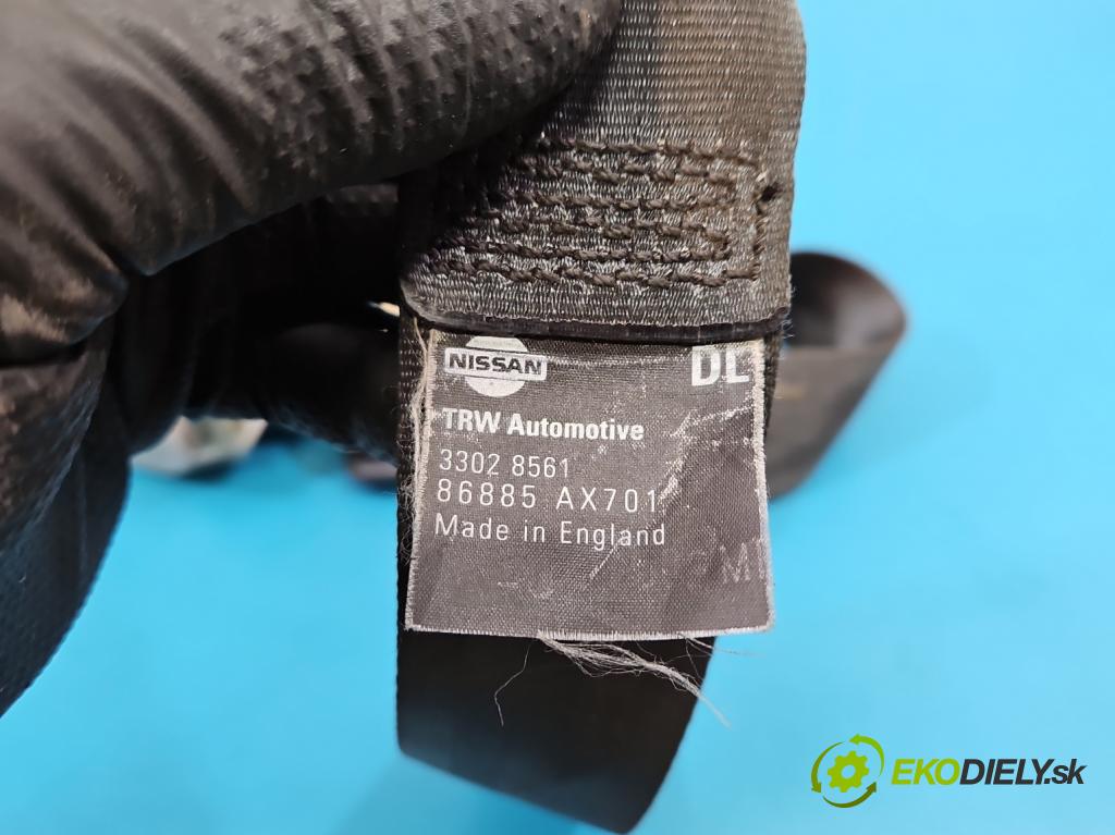 Nissan Micra K12 2003-2010 1.5 dci 65 HP manual 48 kW 1461 cm3 3- pas bezpečnosť: predné ľavý 33028561