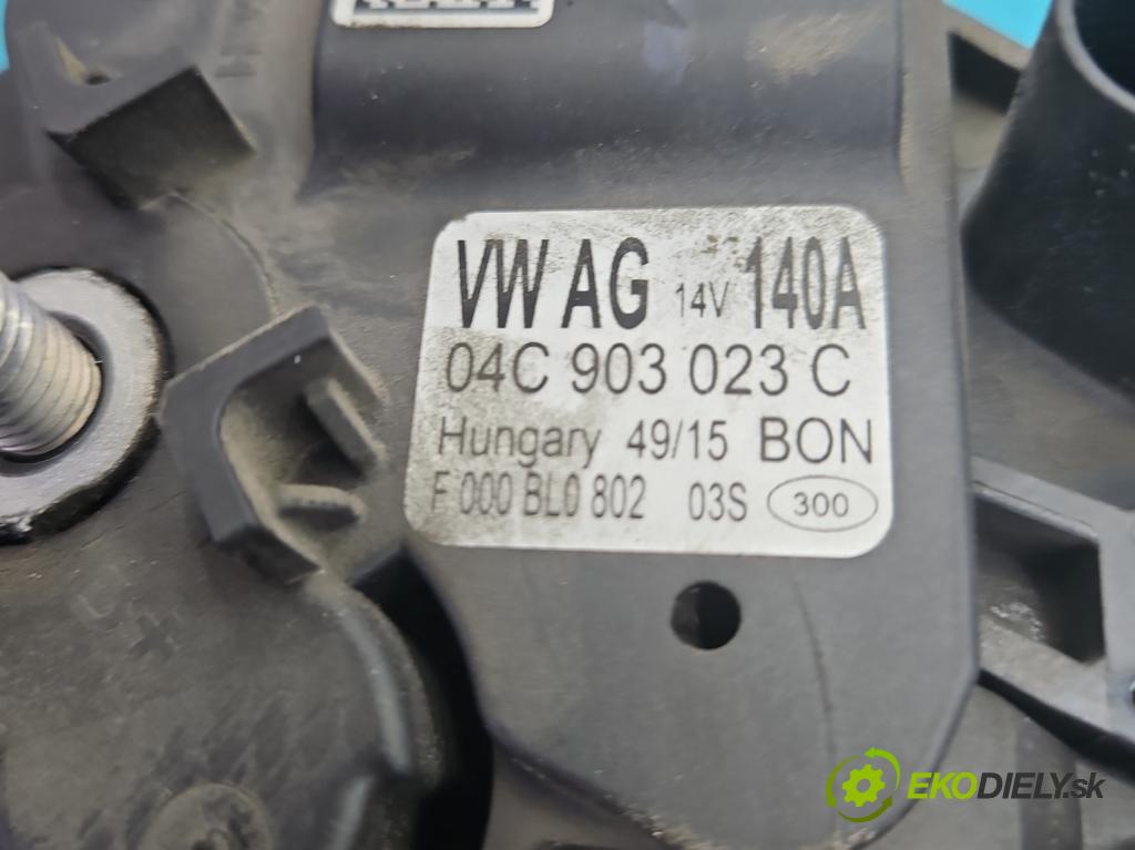 Skoda Fabia III 2014- 2021 1.0 MPI 60 HP manual 44 kW 999 cm3 5- Alternator 04C903023C (Alternátor)