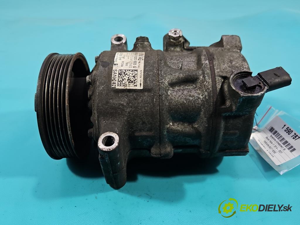Skoda Fabia III 2014- 2021 1.0 MPI 60 hp manual 44 kW 999 cm3 5- Kompresor: klíma 5Q0820803G (Kompresor klimatizace)