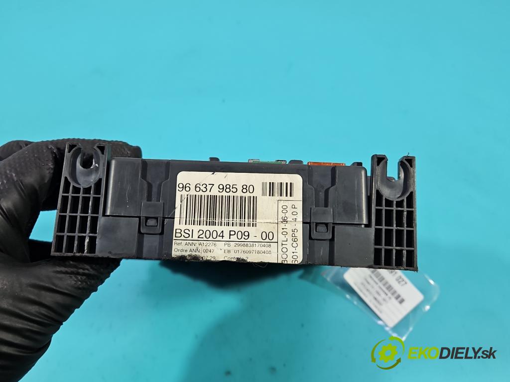 Citroen C4 I 2004-2011 1.6 16V 109 HP manual 80 kW 1587 cm3 5- riadiaca jednotka ostatné 9663798580