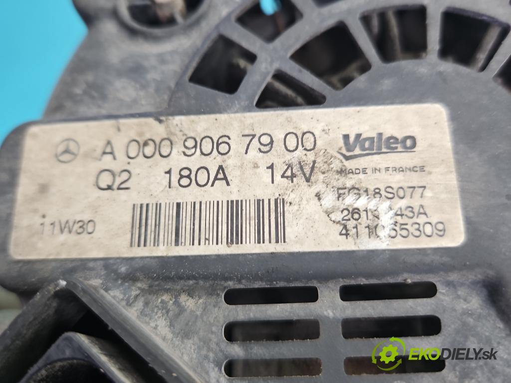 Mercedes E W212 2009-2016 2.2 CDI 136 HP automatic 100 kW 2143 cm3 4- Alternator A0009067900 (Alternátor)