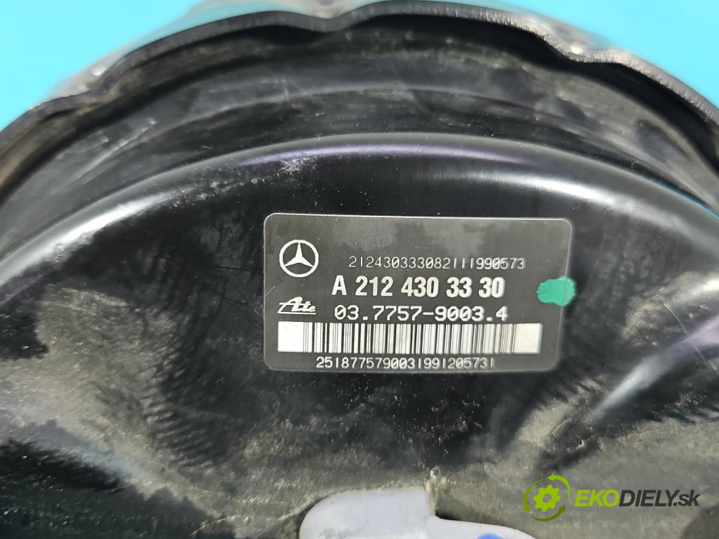 Mercedes E W212 2009-2016 2.2 CDI 136 HP automatic 100 kW 2143 cm3 4- servo brzdové A2124303330