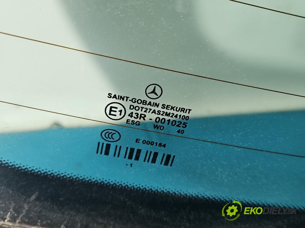 Mercedes E W212 2009-2016 2.2 CDI 136 HP automatic 100 kW 2143 cm3 4- sklo zadná (Sklo zadné)
