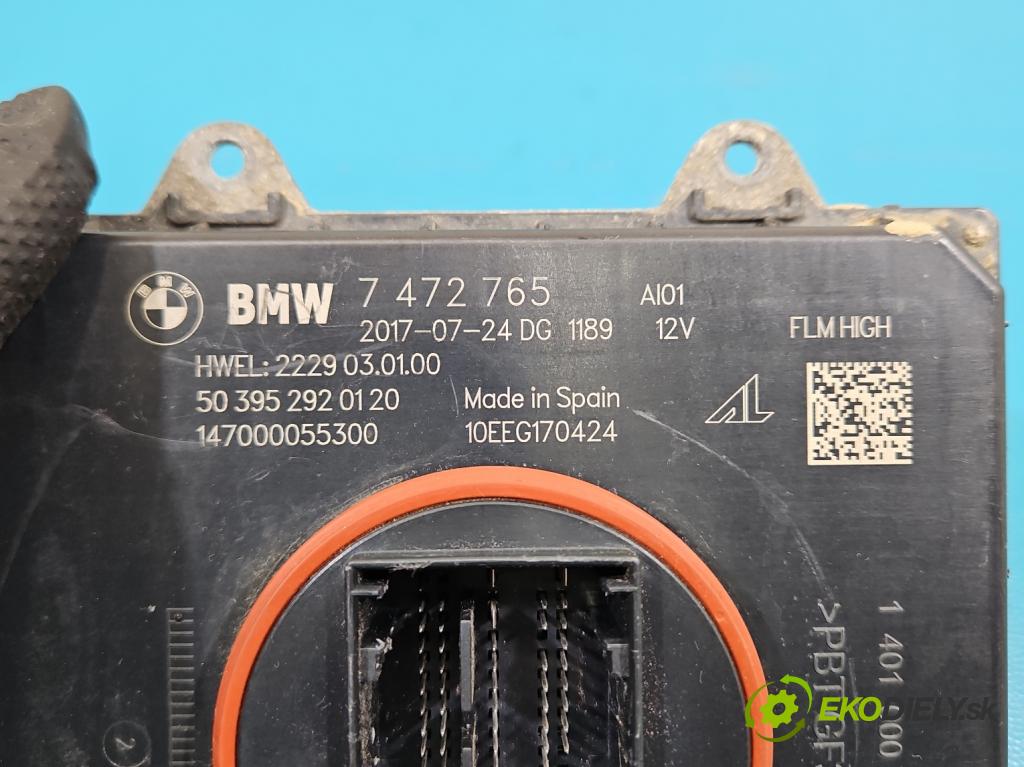 Bmw 5 G30 2017-2024 2.0d 190 HP automatic 140 kW 1995 cm3 5- střídač: xenon 7472765 (Riadiaca jednotka xenónu)