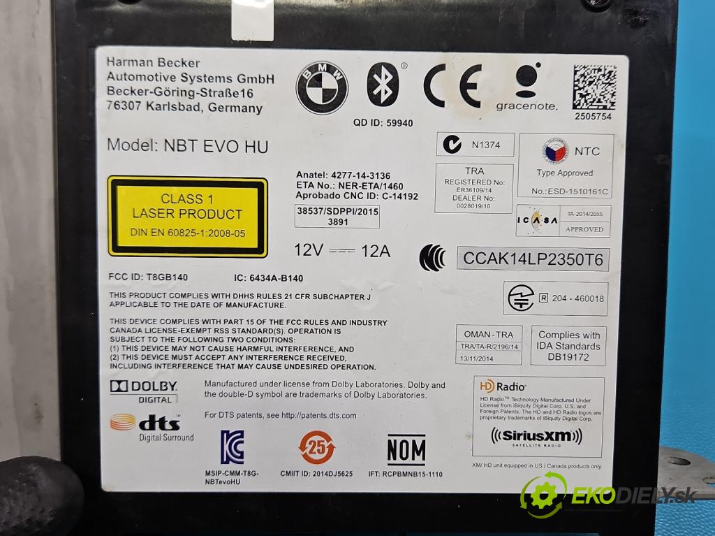 Bmw 5 G30 2017-2024 2.0d 190 HP automatic 140 kW 1995 cm3 5- Radio originál 8804458