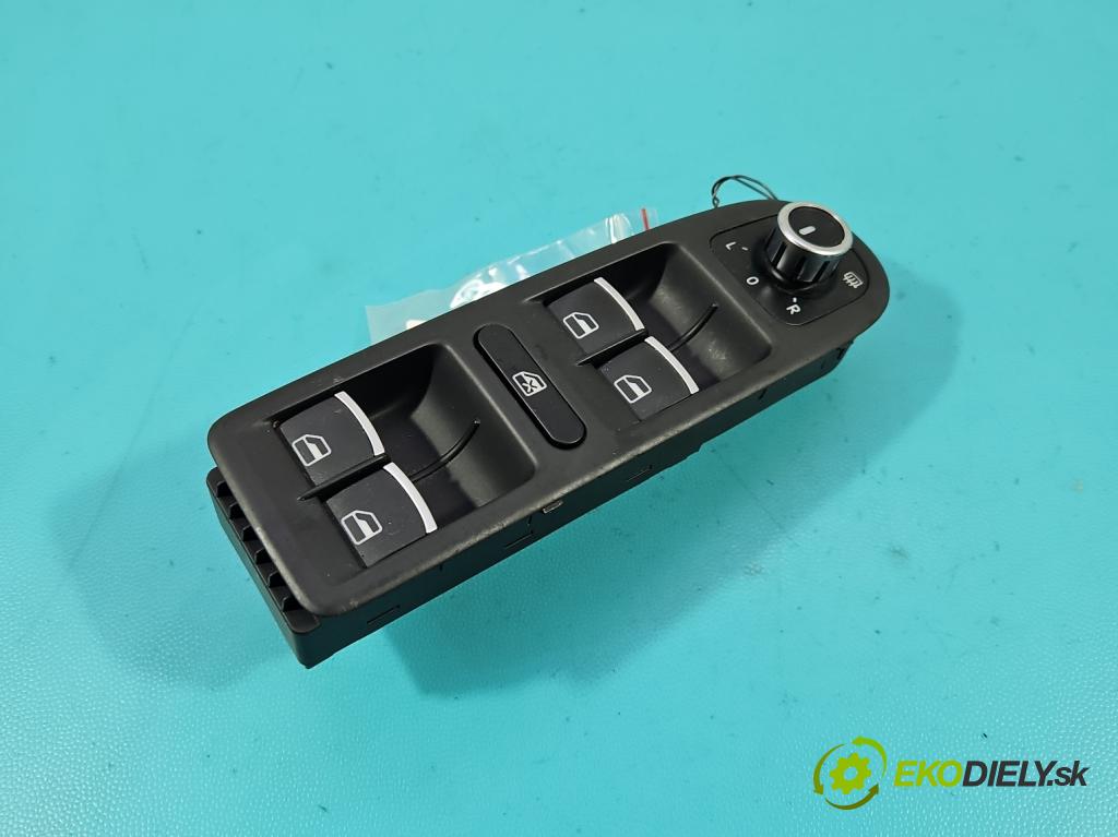 Vw Golf VI 2008-2013 1.2 TSI 105 HP manual 77 kW 1197 cm3 5- prepínač okien spätných zrkadiel 5K0867255A