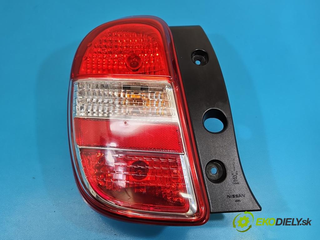 Nissan Micra K13 2010-2017 1.2 12V 80 HP manual 59 kW 1198 cm3 5- svetlo / reflektor zadné ľavé blatník 265551HA1B