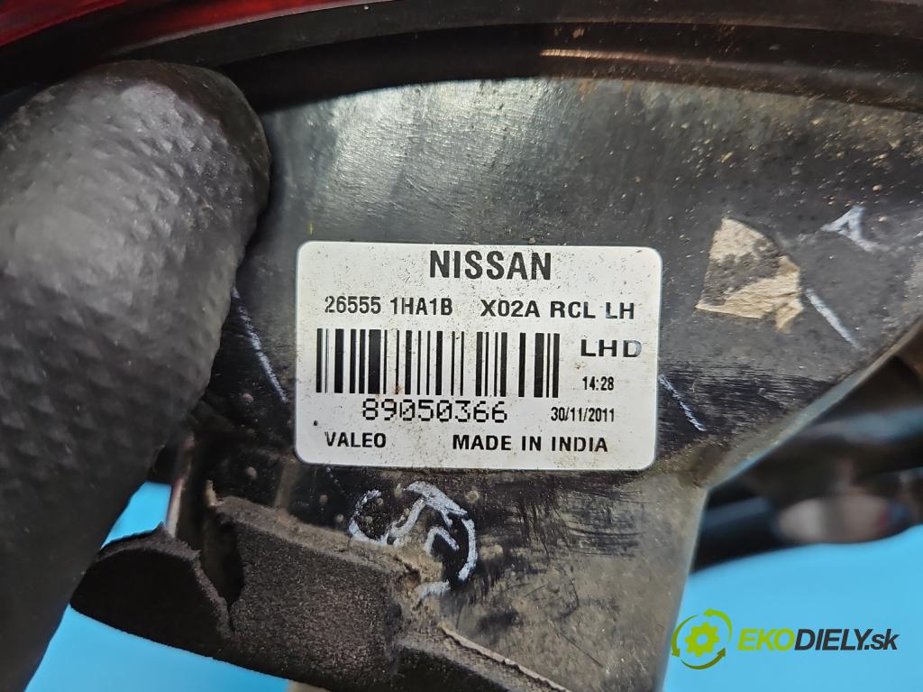 Nissan Micra K13 2010-2017 1.2 12V 80 hp manual 59 kW 1198 cm3 5- světlo zadní levé blatník: 265551HA1B