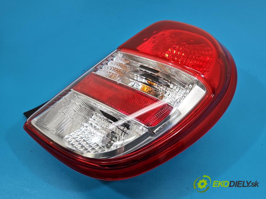 Nissan Micra K13 2010-2017 1.2 12V 80 HP manual 59 kW 1198 cm3 5- svetlo / reflektor zadné pravé 89050363 (Kľučka dverí ostatné)