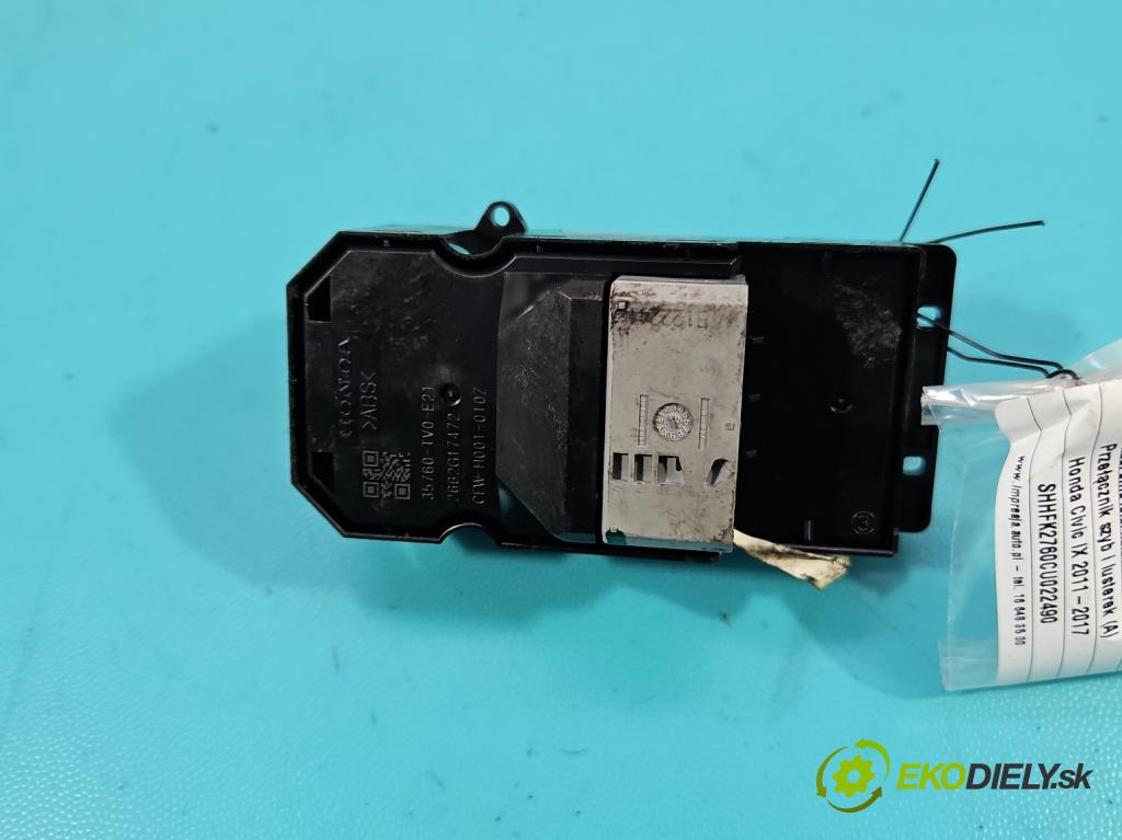 Honda Civic IX 2011-2017 1.8 16V 141 HP manual 104 kW 1798 cm3 5- prepínač okien spätných zrkadiel 83540TV1G510