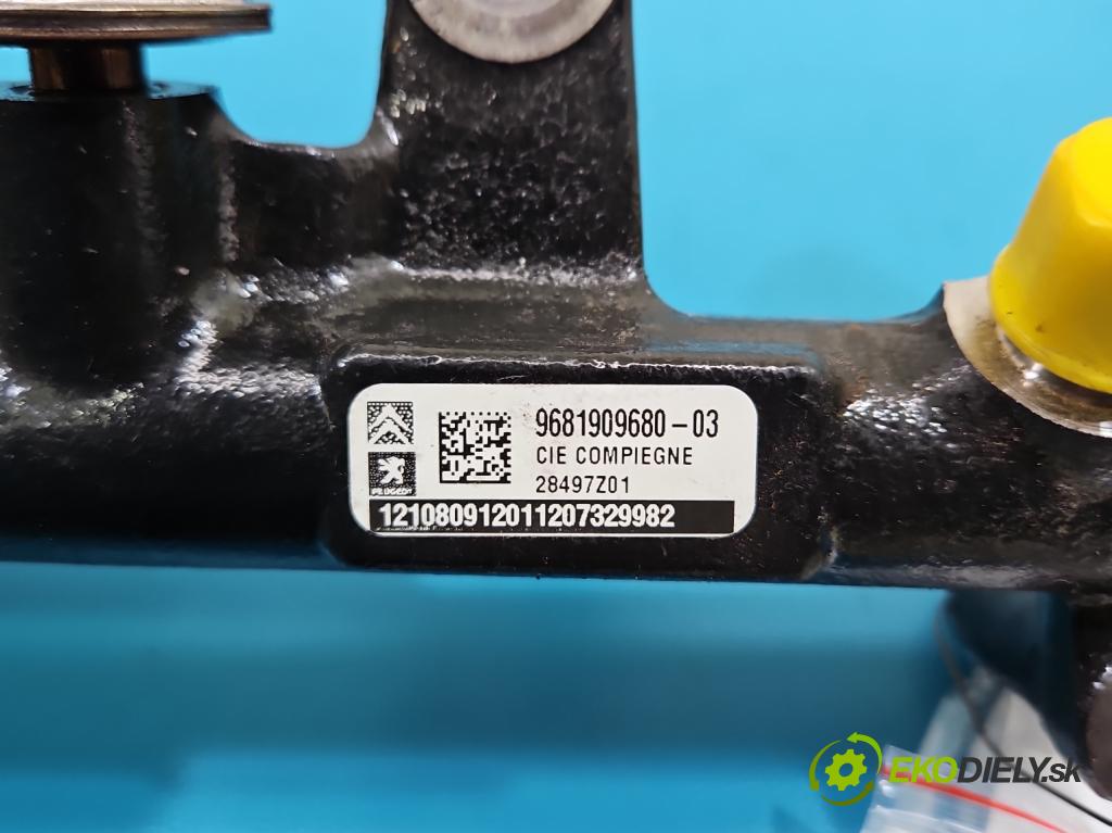 Citroen DS4 2011-2015 2.0 hdi RH02 163 HP manual 120 kW 1997 cm3 5- lišta vstrekovacia 9681909680 (Vstrekovacia lišta)