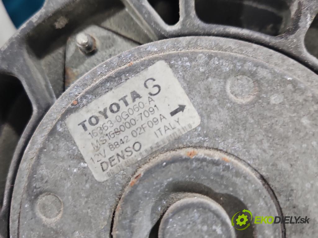 Toyota Avensis II T25 2003-2008 2.0 D4D 116 HP manual 85 kW 1995 cm3 5- Ventilátor chladiča 163630G060-A