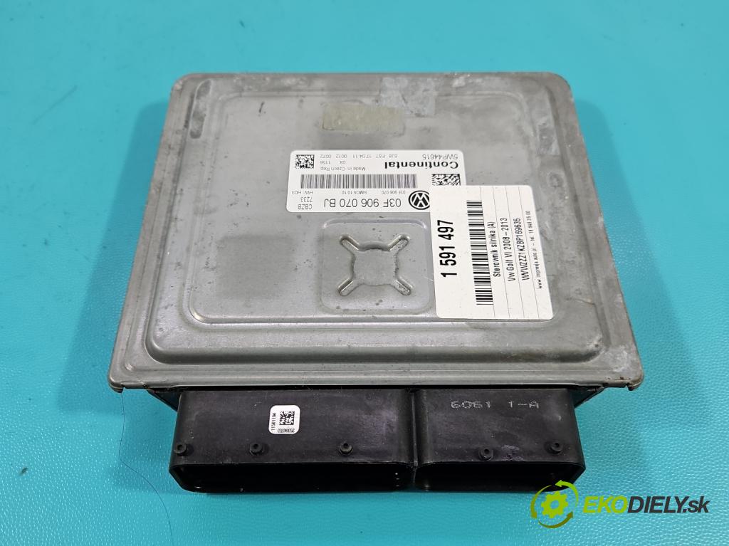Vw Golf VI 2008-2013 1.2 TSI 105 HP manual 77 kW 1197 cm3 5- riadiaca jednotka motora 03F906070BJ