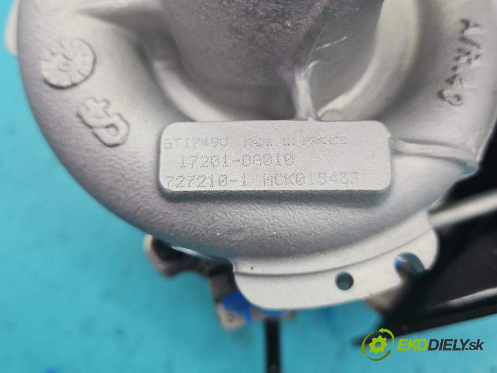 Toyota Avensis II T25 2003-2008 2.0 D4D 116 hp manual 85 kW 1995 cm3 5- Turbodmychadlo repasováno 727210-1