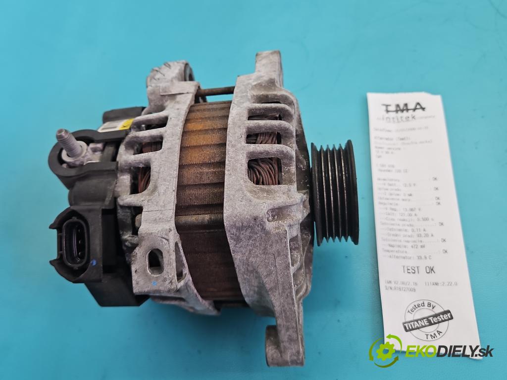 Hyundai i20 II 2014-2020 1.2 16V 84KM manual 61.8 kW 1248 cm3 5- Alternator 37300-03355 (Alternátor)