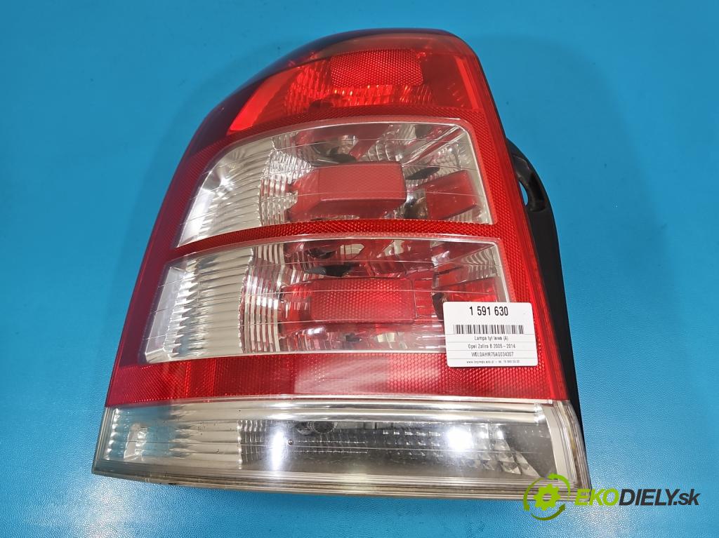 Opel Zafira B 2005-2014 1.7 cdti 110 HP manual 81 kW 1686 cm3 5- svetlo / reflektor zadné ľavé 13305774 (Kľučka dverí ostatné)