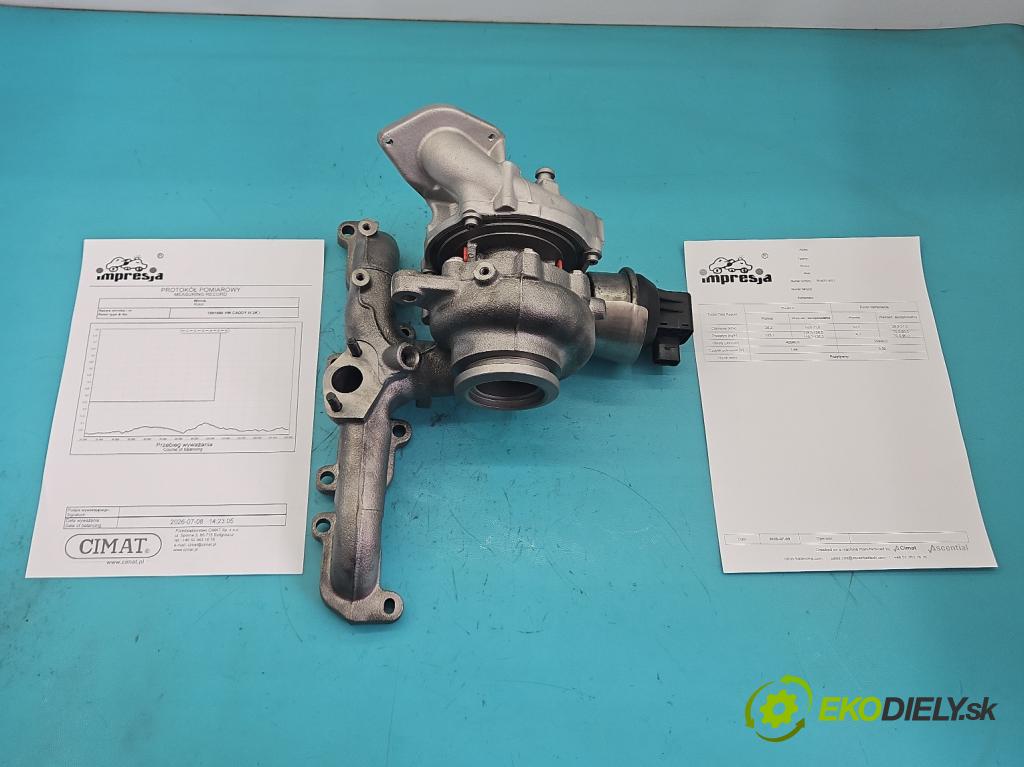 Vw Caddy III 2K 2003-2020 2.0 tdi 140 hp manual 103 kW 1968 cm3 5- Turbodmychadlo repasováno BV40D-0021