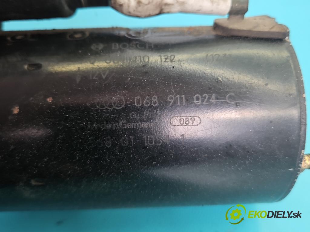 Audi A4 B5 1994-2001 1.9 tdi 90 hp manual 66 kW 1896 cm3 4- startér: 068911024C (Startér)