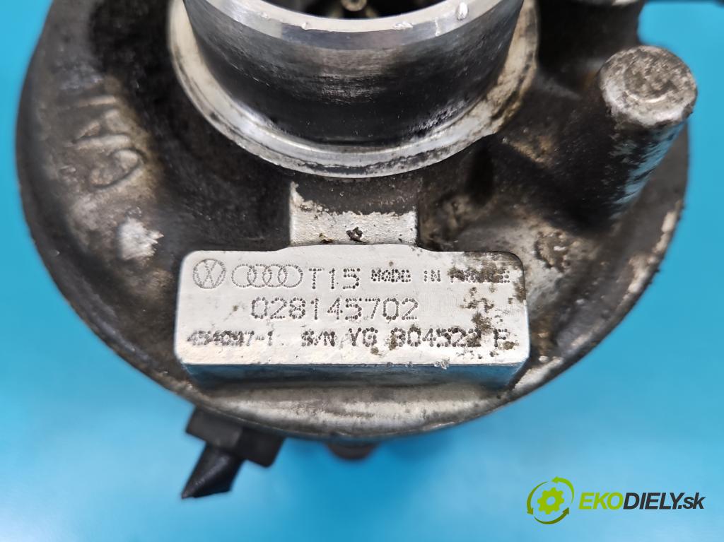 Audi A4 B5 1994-2001 1.9 tdi 90 HP manual 66 kW 1896 cm3 4- turbodúchadlo, turbo 454097-1 (Turbodúchadlo (kompletné))