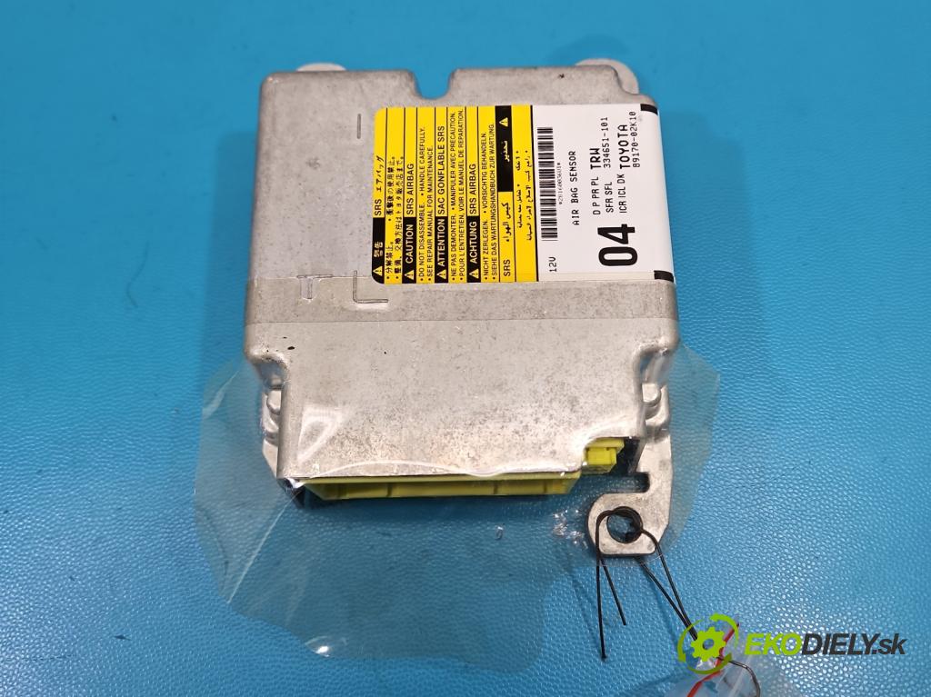 Toyota Corolla E16/E18  2013-2019 1.3 16V 99 hp manual 73 kW 1329 cm3 4- řídící jednotka polštáře: 89170-02K10